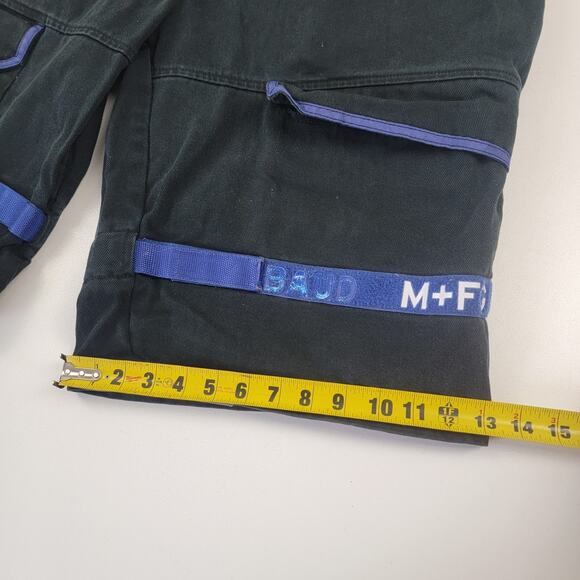 Vintage Y2K Marithe Francois Girbaud Strap Jorts Distressed Shorts Black 40 - Picture 7 of 12